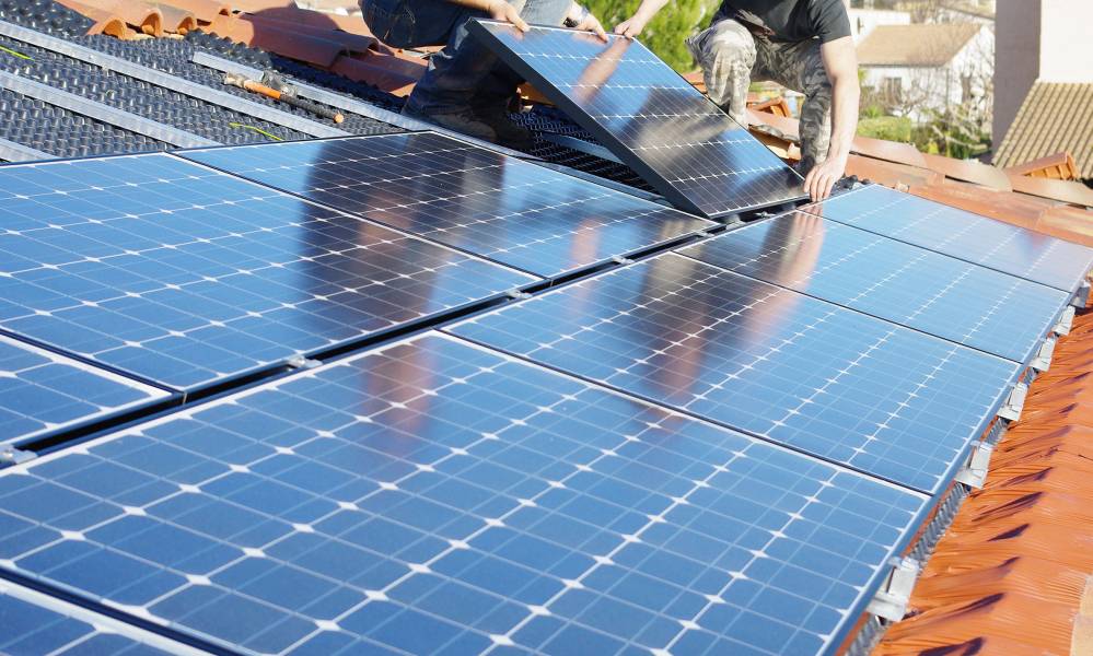Panneaux solaires près de Charleville-Mézières